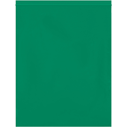 12 x 15" - 2 Mil Green Reclosable Poly Bags