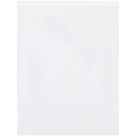 12 x 15" - 2 Mil White Reclosable Poly Bags