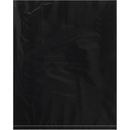 8 x 10" - 2 Mil Black Flat Poly Bags