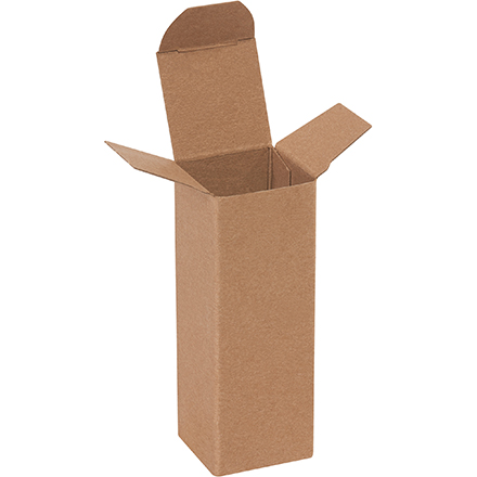 1 <span class='fraction'>1/2</span> x 1 <span class='fraction'>1/2</span> x 4" Kraft Reverse Tuck Folding Cartons