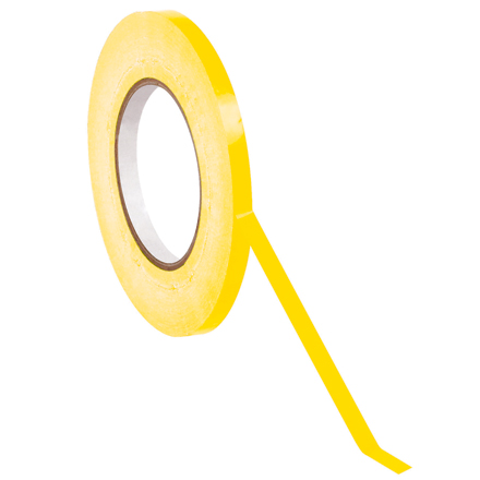 3/8" x 180 yds. Yellow (16 Pack) Bag Tape