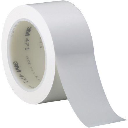 2" x 36 yds. White 3M Vinyl Tape 471