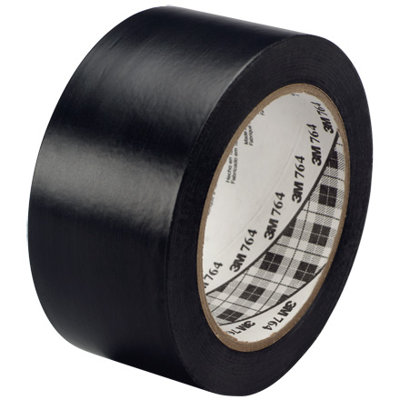 1" x 36 yds. Black 3M General Purpose Vinyl Tape 764