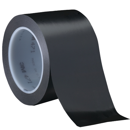 3" x 36 yds. Black (3 Pack) 3M Vinyl Tape 471