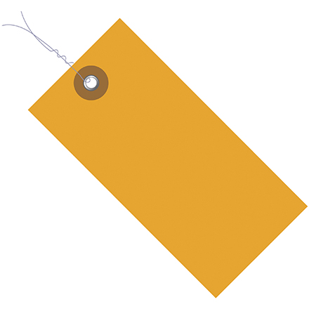 5 <span class='fraction'>3/4</span> x 2 <span class='fraction'>7/8</span>" Orange Tyvek<span class='rtm'>®</span> Pre-Wired Shipping Tag